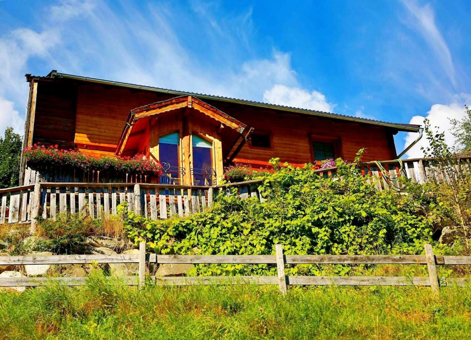 Panorama Ferienhaus Ematberg Mit Bergblick Und Sauna ニーダーンジル エクステリア 写真